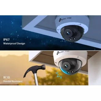 TP-Link VIGI C240 (4mm) Dome kamera, 4MP, 4mm TP-Link VIGI C240 (4mm) Dome kamera, 4MP, 4mm