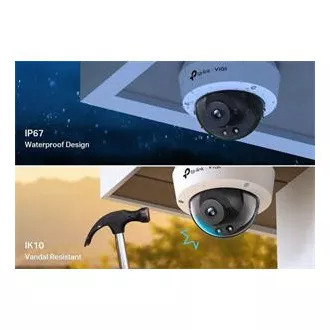 TP-Link VIGI C240 (4mm) Dome kamera, 4MP, 4mm TP-Link VIGI C240 (4mm) Dome kamera, 4MP, 4mm