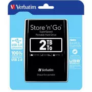 VERBATIM Store´n´ Go 2,5" 2TB USB 3.0 čierny