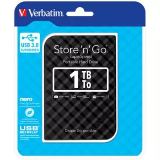 VERBATIM Store´n´ Go 2,5" GEN2 1TB USB 3.0 čierny