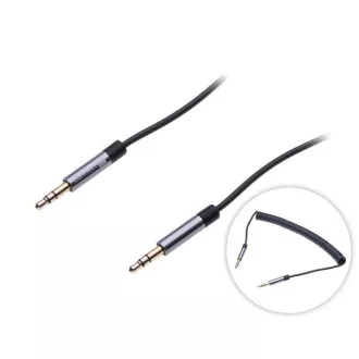 CONNECT IT Wirez 3,5mm prepojovací audio jack kábel, krútený, 1,8m CONNECT IT Wirez 3,5mm prepojovací audio jack kábel, krútený, 1,8m