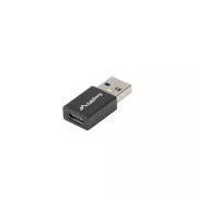 LANBERG USB-C(F) 3.1 na USB-A(M) adaptér čierny
