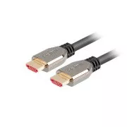 LANBERG Ultra High Speed HDMI 2.1 kábel, 48 Gbps, 8K @ 60Hz, 5K @ 120Hz, dĺžka 1m, čierny, pozlátené konektory