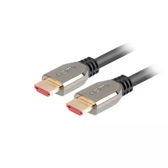 LANBERG Ultra High Speed HDMI 2.1 kábel, 48 Gbps, 8K @ 60Hz, 5K @ 120Hz, dĺžka 1m, čierny, pozlátené konektory LANBERG Ultra High Speed HDMI 2.1 kábel, 48 Gbps, 8K @ 60Hz, 5K @ 120Hz, dĺžka 1m, čierny, pozlátené konektory