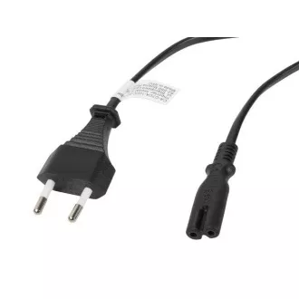 LANBERG CEE 7/16 na IEC 320 C7 EURO (RADIO) POWER CORD 3M čierny LANBERG CEE 7/16 na IEC 320 C7 EURO (RADIO) POWER CORD 3M čierny