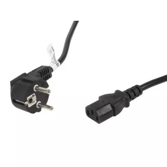 LANBERG CEE 7/7 na IEC 320 C13 POWER CORD 5M VDE čierny