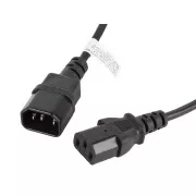 LANBERG IEC 320 C13 na C14 kábel 1.8M čierny