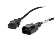 LANBERG IEC 320 C13 na C14 kábel 1.8M VDE čierny