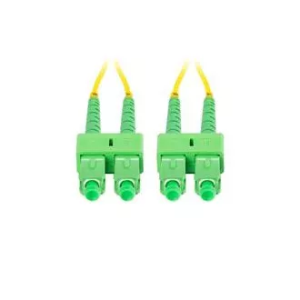 LANBERG optický patch cord SM SC/APC-SC/APC duplex 2m LSZH G657A1 priemer 3mm, farba žltá