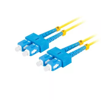 LANBERG optický patch cord SM SC/UPC-SC/UPC duplex 2m LSZH G657A1 priemer 3mm, farba žltá LANBERG optický patch cord SM SC/UPC-SC/UPC duplex 2m LSZH G657A1 priemer 3mm, farba žltá
