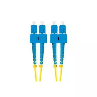 LANBERG optický patch cord SM SC/UPC-SC/UPC duplex 5m LSZH G657A1 priemer 3mm, farba žltá