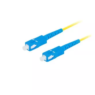 LANBERG optický patch cord SM SC/UPC-SC/UPC simplex 10m LSZH G657A1 priemer 3mm, farba žltá
