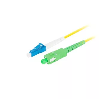 LANBERG optický patch cord SM LC/UPC-SC/APC simplex 3m LSZH G657A1 priemer 3mm, farba žltá