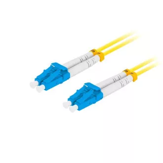 LANBERG optický patch cord SM LC/UPC-LC/UPC duplex 3m LSZH G657A1 priemer 3mm, farba žltá LANBERG optický patch cord SM LC/UPC-LC/UPC duplex 3m LSZH G657A1 priemer 3mm, farba žltá