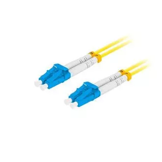 LANBERG optický patch cord SM LC/UPC-LC/UPC duplex 3m LSZH G657A1 priemer 3mm, farba žltá LANBERG optický patch cord SM LC/UPC-LC/UPC duplex 3m LSZH G657A1 priemer 3mm, farba žltá