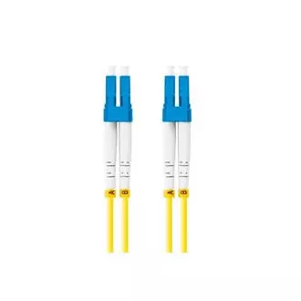 LANBERG optický patch cord SM LC/UPC-LC/UPC duplex 5m LSZH G657A1 priemer 3mm, farba žltá