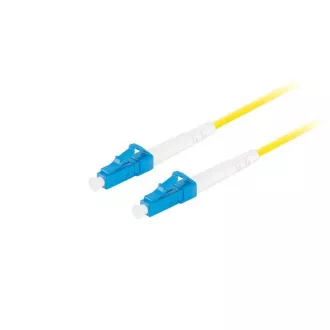 LANBERG optický patch cord SM LC/UPC-LC/UPC simplex 10m LSZH G657A1 priemer 3mm, farba žltá