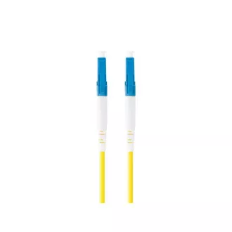 LANBERG optický patch cord SM LC/UPC-LC/UPC simplex 10m LSZH G657A1 priemer 3mm, farba žltá