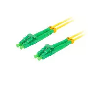 LANBERG optický patch cord SM LC/APC-LC/APC duplex 1m LSZH G657A1 priemer 3mm, farba žltá