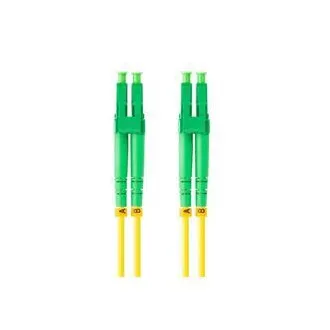 LANBERG optický patch cord SM LC/APC-LC/APC duplex 1m LSZH G657A1 priemer 3mm, farba žltá