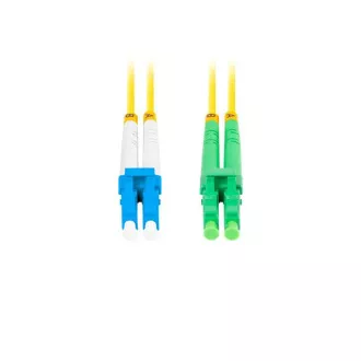 LANBERG optický patch cord SM LC/APC-LC/UPC duplex 2m LSZH G657A1 priemer 3mm, farba žltá