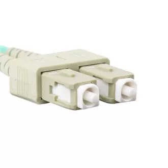 LANBERG optický patch cord MM SC/UPC-SC/UPC duplex 2m LSZH OM3 50/125 priemer 3mm, farba cyan LANBERG optický patch cord MM SC/UPC-SC/UPC duplex 2m LSZH OM3 50/125 priemer 3mm, farba cyan