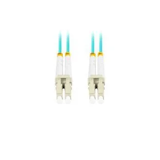 LANBERG optický patch cord MM LC/UPC-LC/UPC duplex 1m LSZH OM3 50/125 priemer 3mm, farba cyan