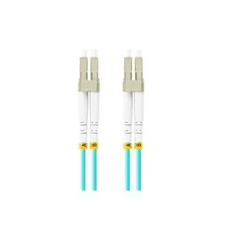 LANBERG optický patch cord MM LC/UPC-LC/UPC duplex 1m LSZH OM3 50/125 priemer 3mm, farba cyan