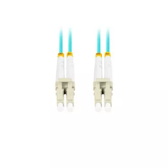 LANBERG optický patch cord MM LC/UPC-LC/UPC duplex 2m LSZH OM3 50/125 priemer 3mm, farba cyan LANBERG optický patch cord MM LC/UPC-LC/UPC duplex 2m LSZH OM3 50/125 priemer 3mm, farba cyan