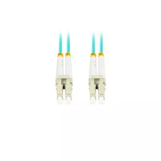 LANBERG optický patch cord MM LC/UPC-LC/UPC duplex 3m LSZH OM3 50/125 priemer 3mm, farba cyan