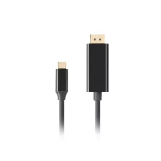 Lanberg USB-C(M)->DisplayPort(M) kábel 1m 4K 60Hz čierna