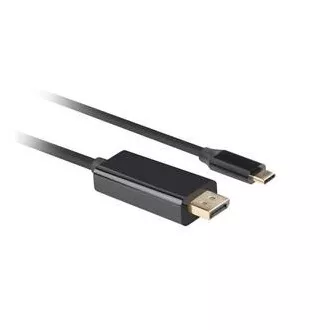 Lanberg USB-C(M)->DisplayPort(M) kábel 1m 4K 60Hz čierna
