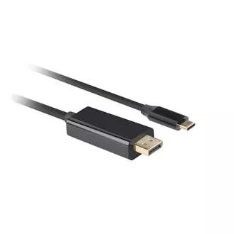 Lanberg USB-C(M)->DisplayPort(M) kábel 3m 4K 60Hz čierna Lanberg USB-C(M)->DisplayPort(M) kábel 3m 4K 60Hz čierna