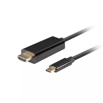 Lanberg USB-C(M)->HDMI(M) kábel 1m 4K 60Hz čierna Lanberg USB-C(M)->HDMI(M) kábel 1m 4K 60Hz čierna