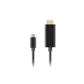 Lanberg USB-C(M)->HDMI(M) kábel 3m 4K 60Hz čierna