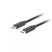 Lanberg USB-C M/M 3.1 GEN 2 kábel 0,5m 10GB/S PD100W čierna
