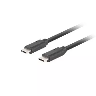 Lanberg USB-C M/M 3.1 GEN 2 kábel 0,5m 10GB/S PD100W čierna