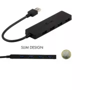i-Tec USB3.0 HUB 4port, pasívne, SLIM