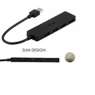 i-Tec USB3.0 HUB 4port, pasívne, SLIM