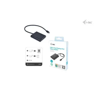 I-tec USB-C Dual 4K/60Hz (single 8K/30Hz) DP Video adaptér
