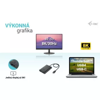 I-tec USB-C Dual 4K/60Hz (single 8K/30Hz) HDMI Video Adapter