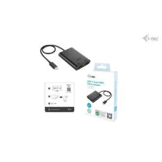 I-tec USB-C Dual 4K/60Hz (single 8K/30Hz) HDMI Video Adapter