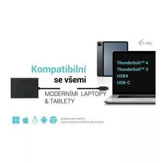 I-tec USB-C Dual 4K/60Hz (single 8K/30Hz) HDMI Video Adapter