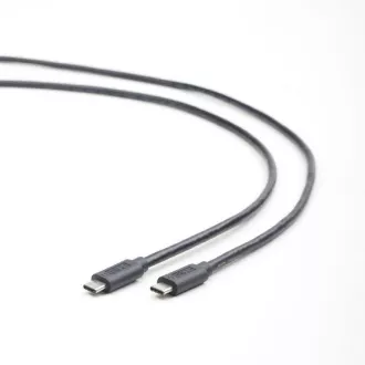 GEMBIRD CABLEXPERT Kábel USB 3.1 Type-C na Type-C kábel (CM/CM), 1m, dátový, čierny