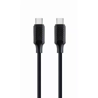 GEMBIRD CABLEXPERT Kábel USB PD (Power Delivery), 100 W, Type-C na Type-C kábel (CM/CM), 1,5 m, dátový a napájací, čierny GEMBIRD CABLEXPERT Kábel USB PD (Power Delivery), 100 W, Type-C na Type-C kábel (CM/CM), 1,5 m, dátový a napájací, čierny
