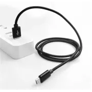 Crono kábel USB 2.0/ USB A samec - microUSB samec, 1,0m, čierny štandard