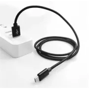 Crono kábel USB 2.0/ USB A samec - microUSB samec, 1,0 m, čierny premium