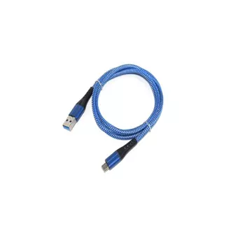 Crono kábel USB 2.0/ USB A samec - USB C, 1,0 m, modrý high premium