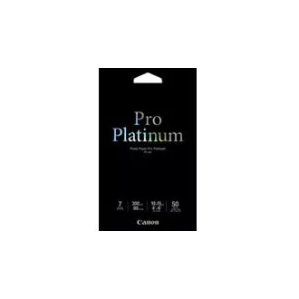 Canon fotopapier PT-101 Photo Paper PRO Platinum - 10x15cm (4x6inch) - 300g/m2 - 50 listov - lesklý Canon fotopapier PT-101 Photo Paper PRO Platinum - 10x15cm (4x6inch) - 300g/m2 - 50 listov - lesklý
