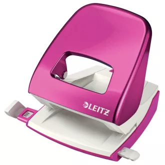 LEITZ Stolový dierovač NeXXt WOW 5008, met. ružová, box